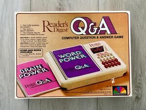 Vintage 1980 Readers Digest Q&A Electronic Trivia Game Selchow Righter TESTED